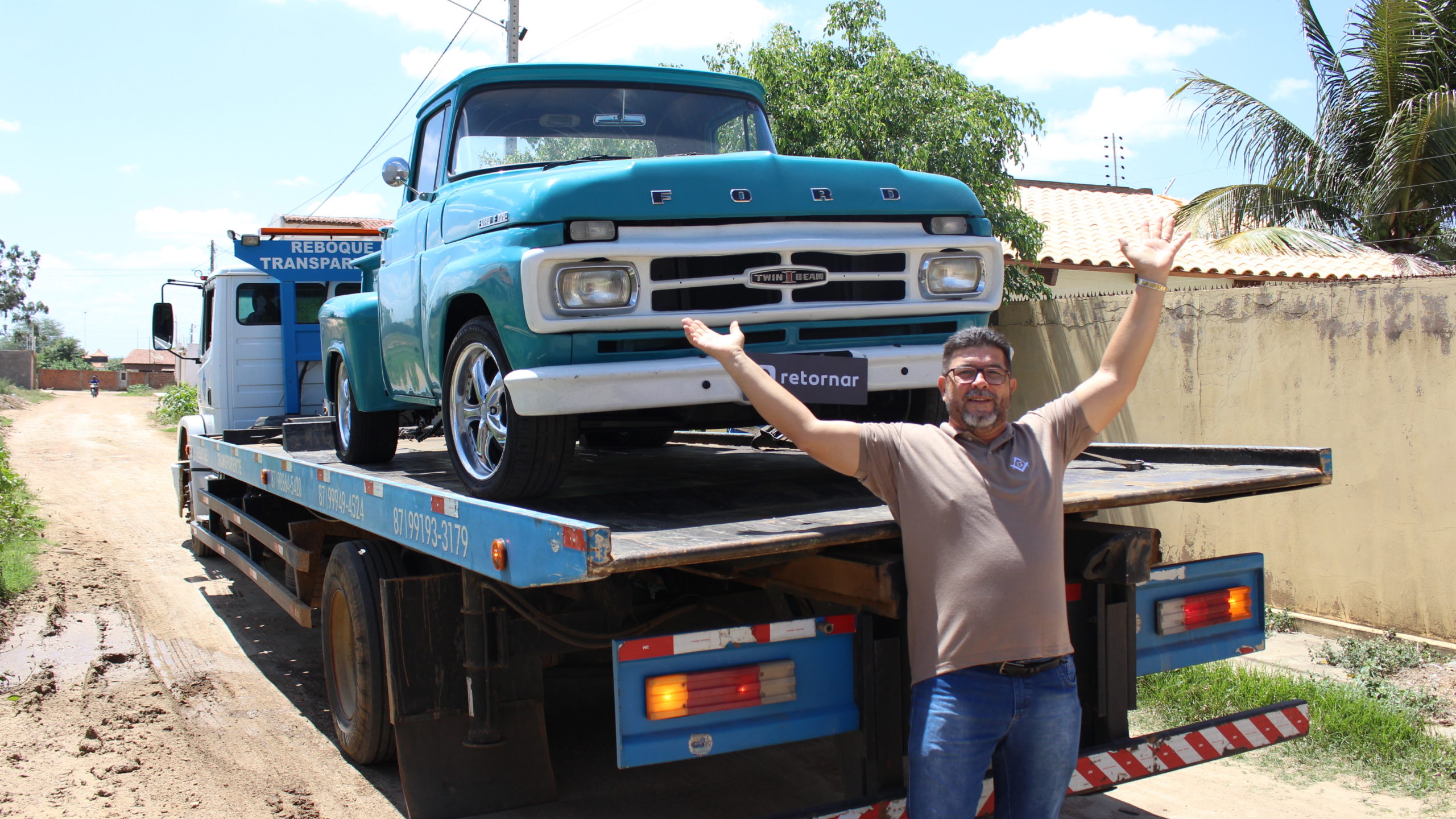 Ganhador da F-100 Azul mais antiga