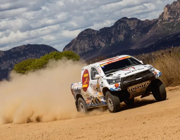 Um dos carros utilizados no rally