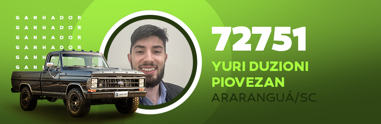 Yuri Duzioni Piovezan, ganhador da F-1000 da Retornar