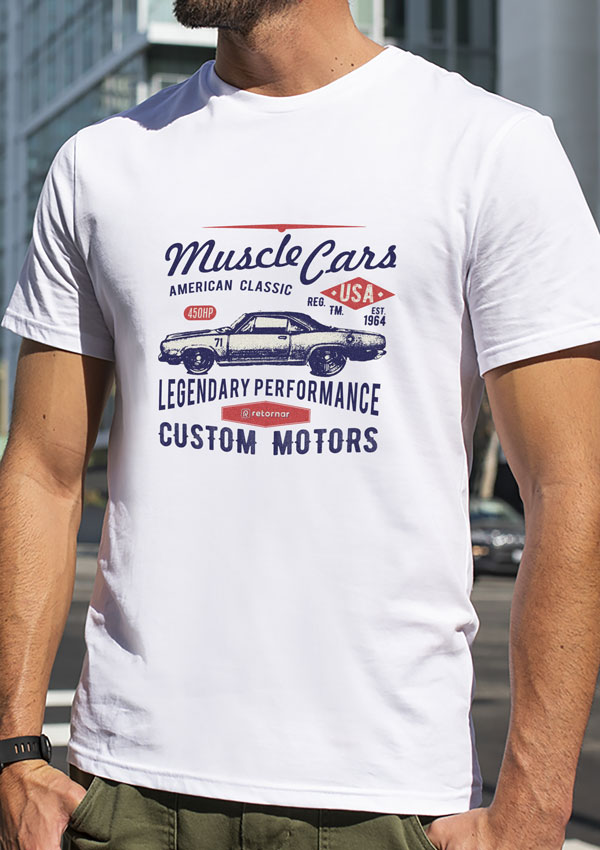 camiseta muscle car