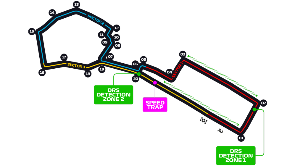 Grande Premio do Azebarjão, Trajeto, 2023, Formula 01