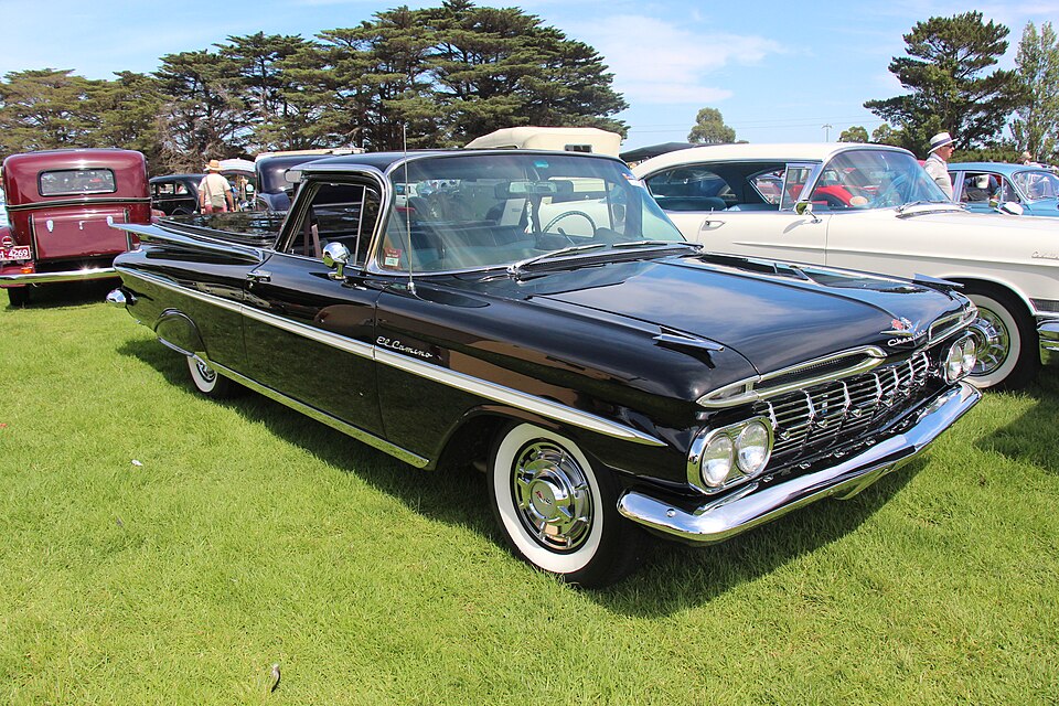 Chevrolet El Camino 1959 vista lateral — Retornar