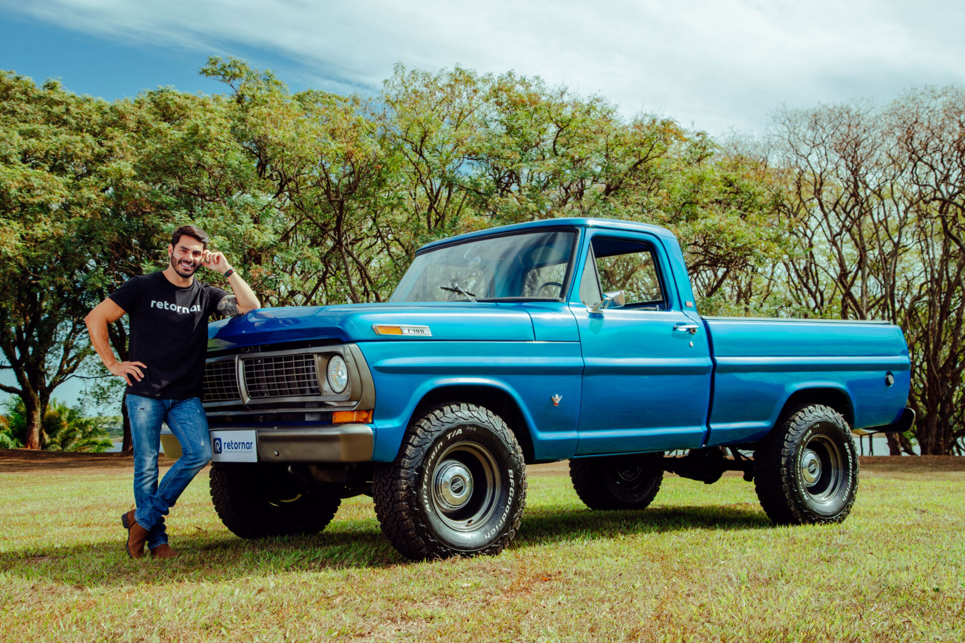 A F-100 1980 da Retornar