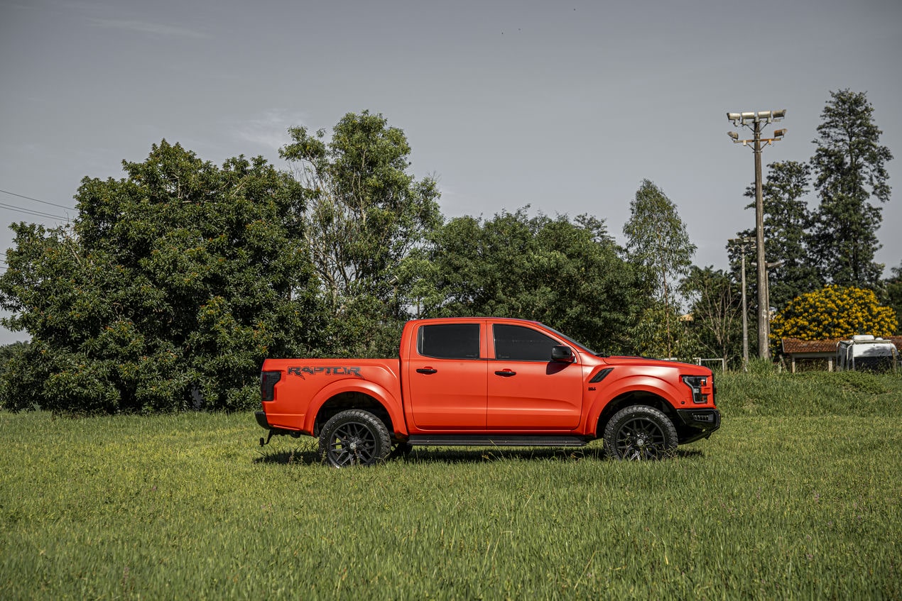Ford da Retornar em um gramado verde