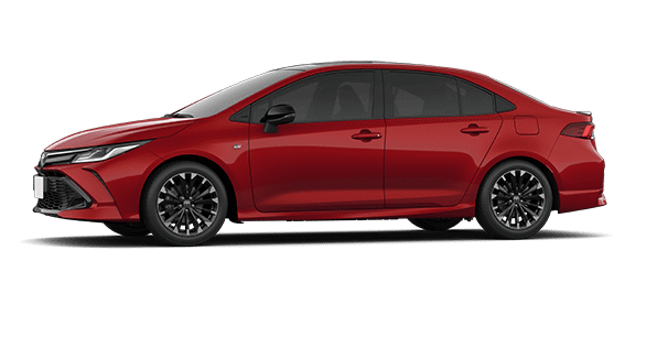 Corolla GR Sport na cor vermelha