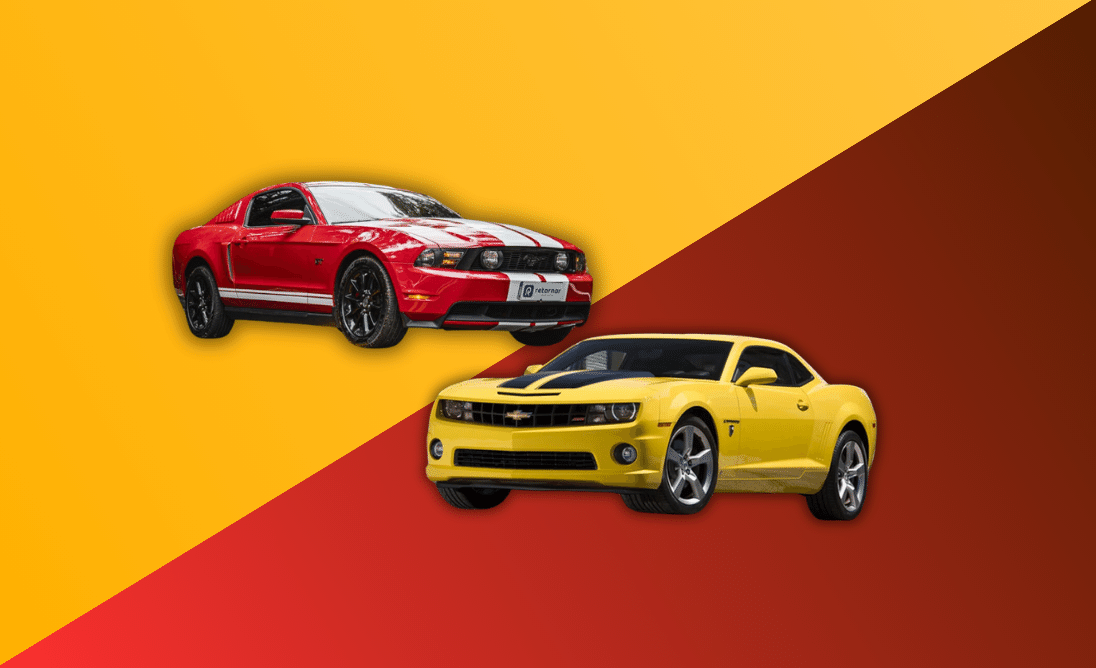 mustang e camaro comparativo