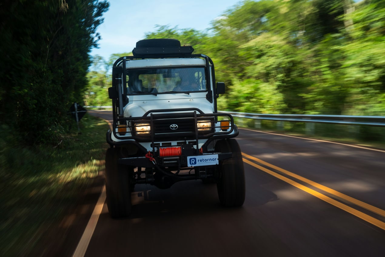 bandeirante da Retornar na estrada