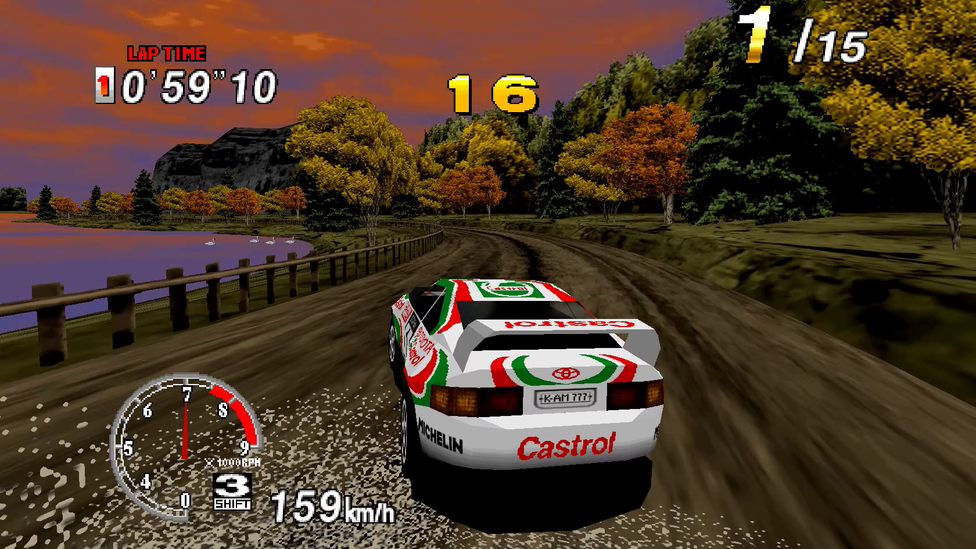 celica no Sega Rally de 1994