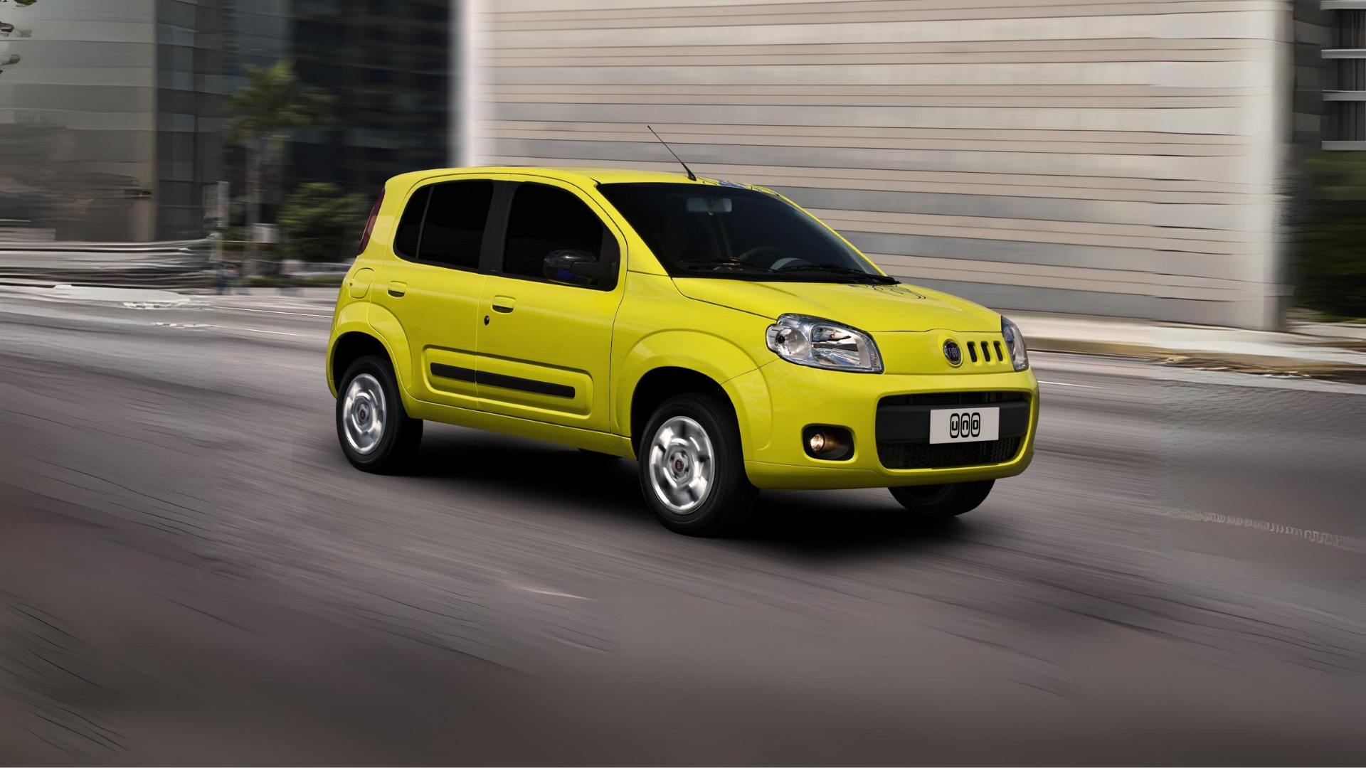 fiat uno amarelo