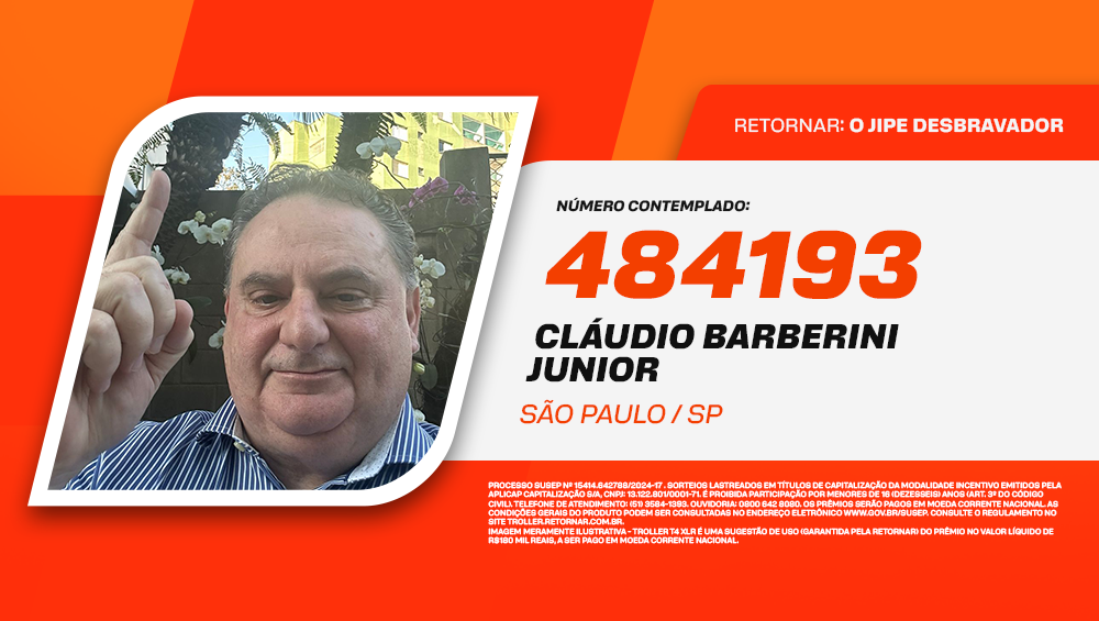 ganhador sorteio troller t4