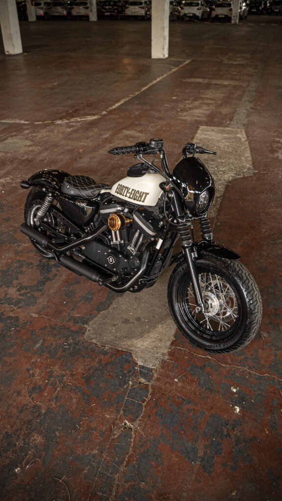 Detalhe da Harley-Davidson Forty-Eight