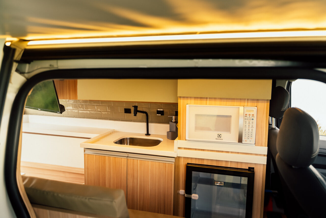 Área externa do Motorhome Retornar
