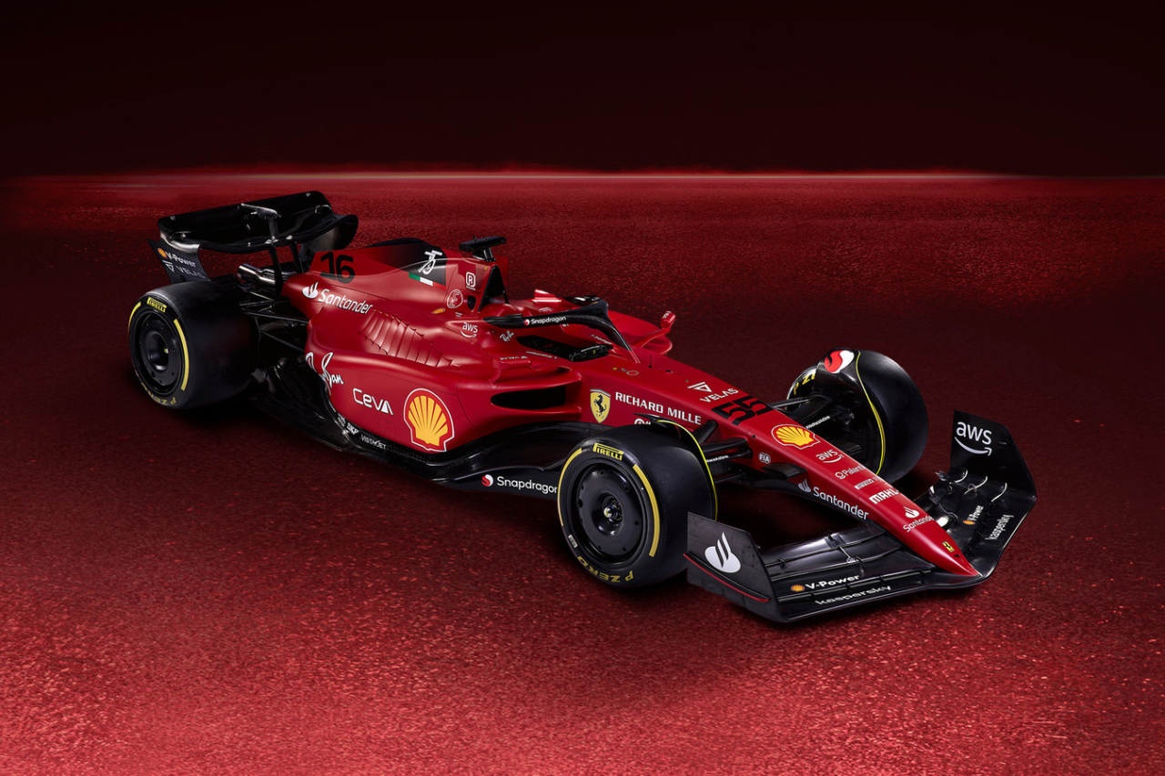 F1-75, carro de 2022 da Ferrari. Grande Premio