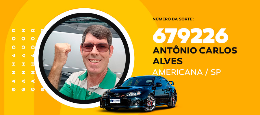 GANHADOR ANTONIO CARLOS ALVES