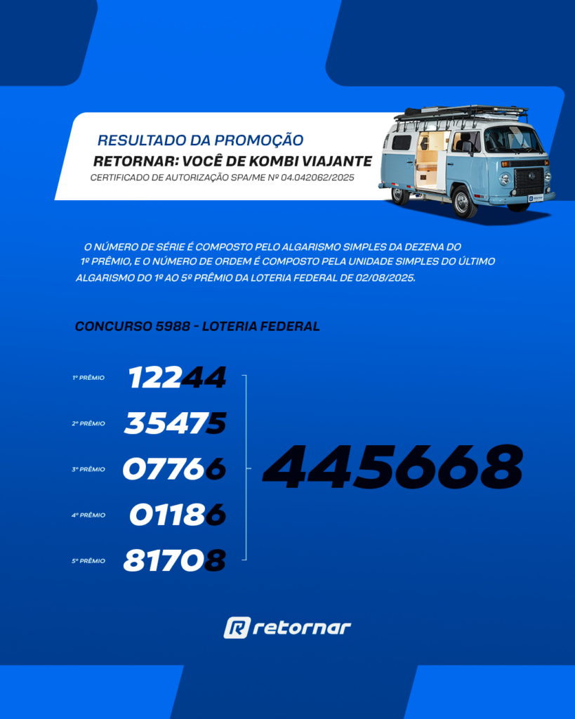 resultado do sorteio