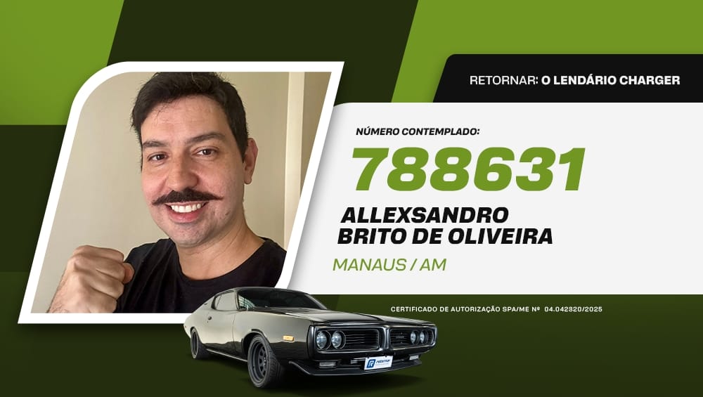 GANHADOR DODGE CHARGER HARDTOP RETORNAR
