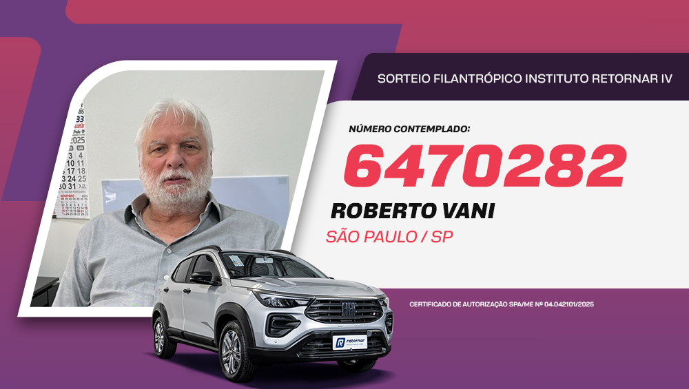 ganhador do sorteio fiat pulse retornar