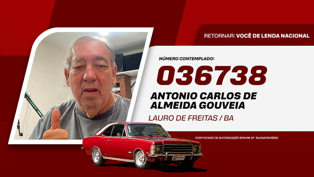 GANHADOR OPALA LUXO RETORNAR