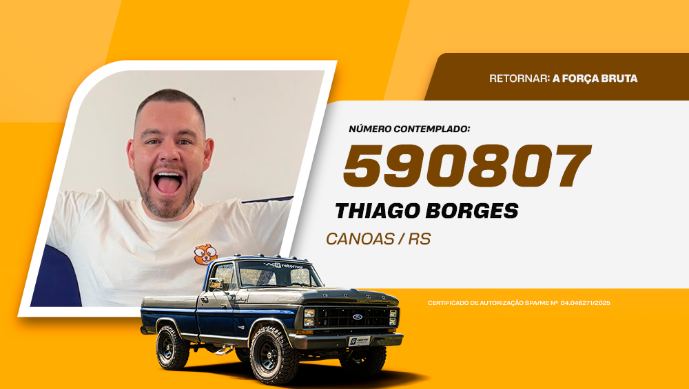 thiago borges ganhador da f-1000 da retornar