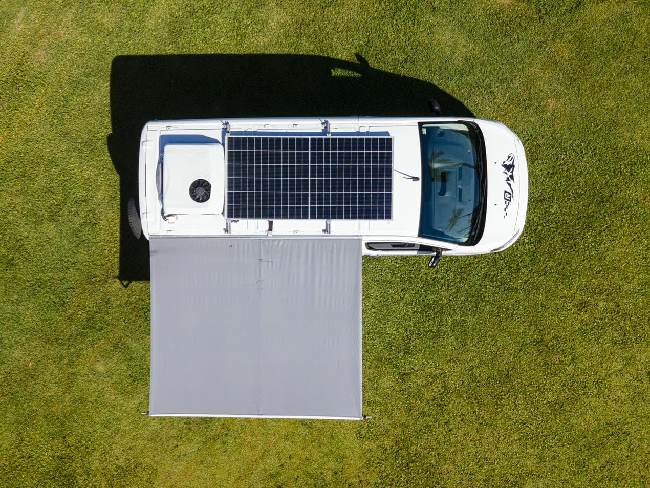 paineis solares do motorhome completo da retornar