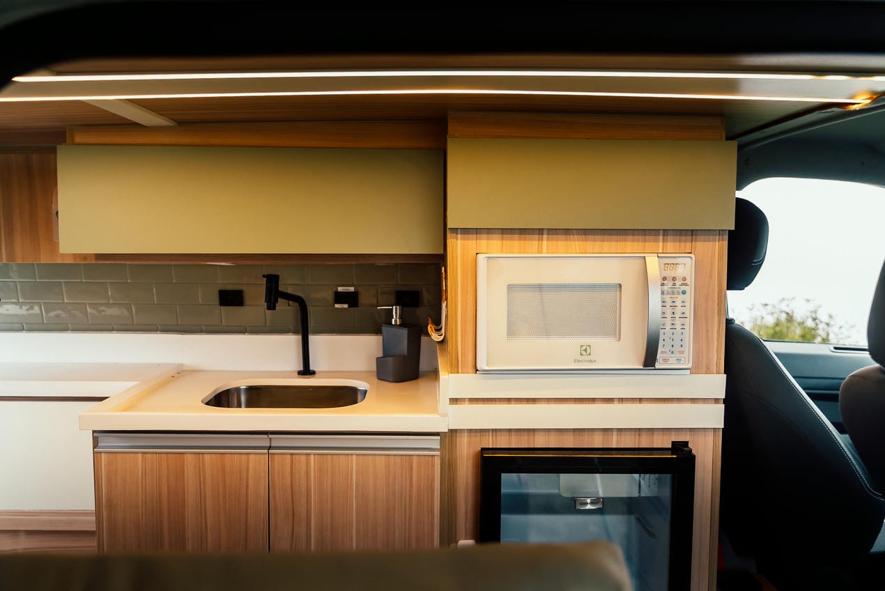 pia do motorhome completo da retornar